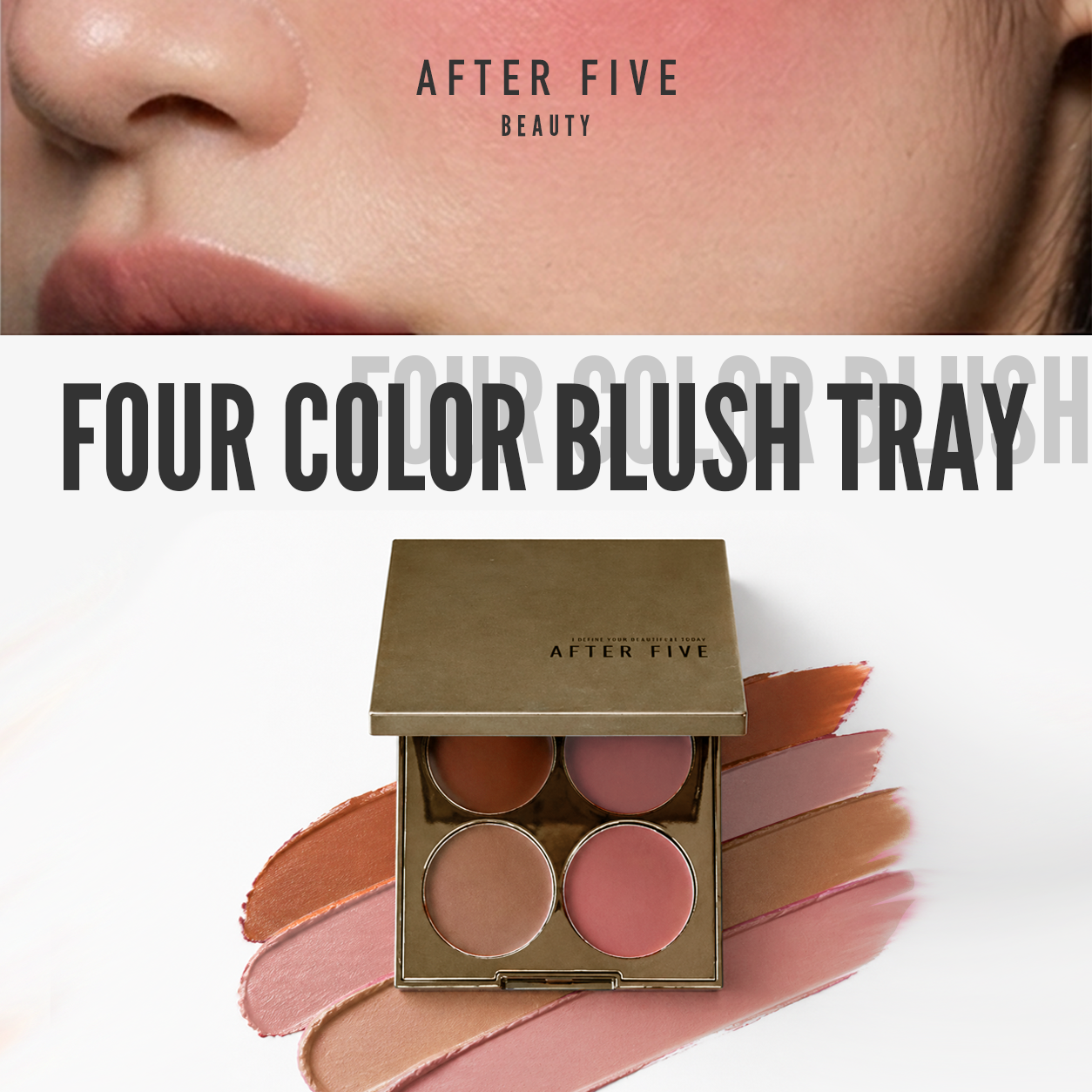 AFTERFIVE FOUR COLOR BLUSH TRAY