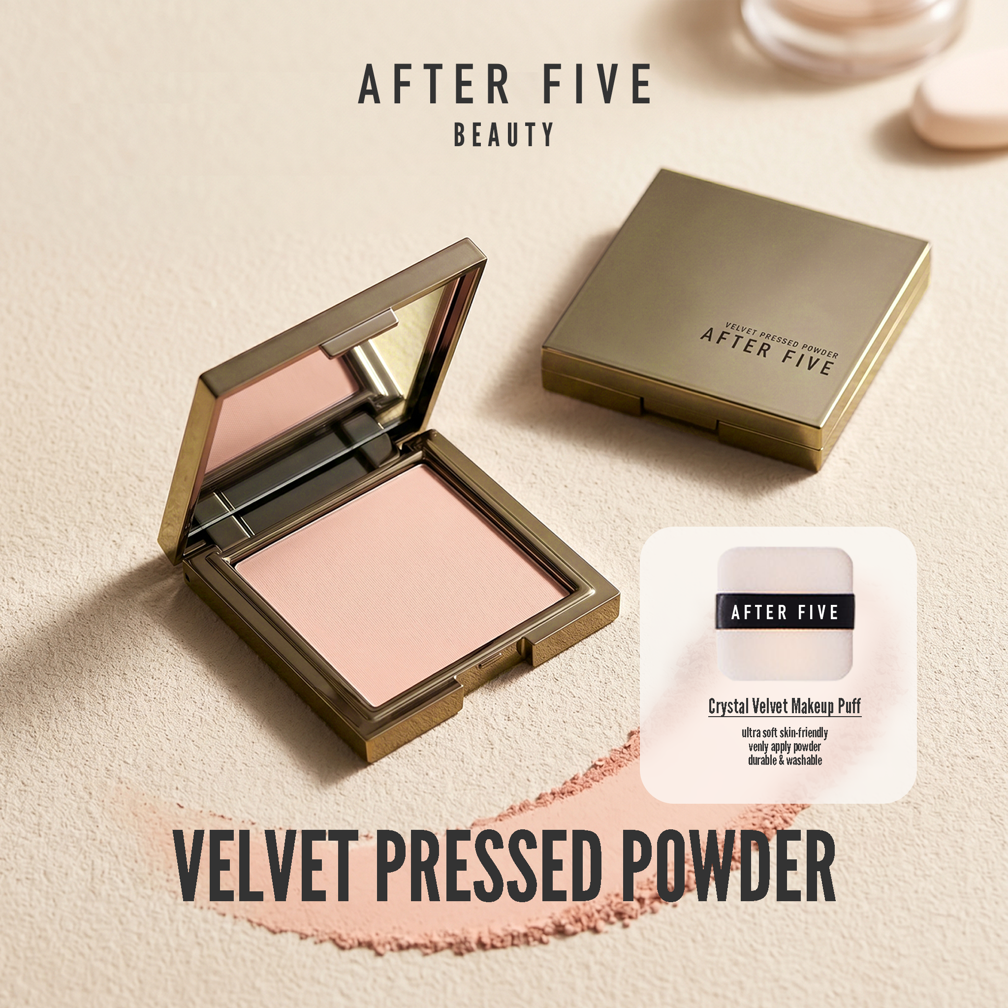 AFTERFIVE VELVET PRESSED POWDER